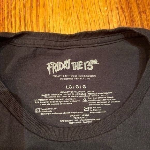 Friday The 13th Jason No Place To Hide Crystal Lake Mens Large T-Shirt - Picture 4 of 4